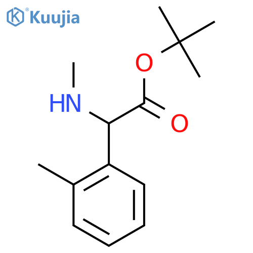 Tert-butyl 2-(methylamino)-2-(2-methylphenyl)acetate structure