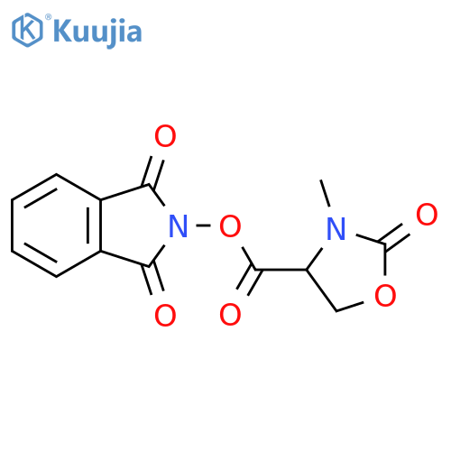 1,3-dioxo-2,3-dihydro-1H-isoindol-2-yl 3-methyl-2-oxo-1,3-oxazolidine-4-carboxylate structure