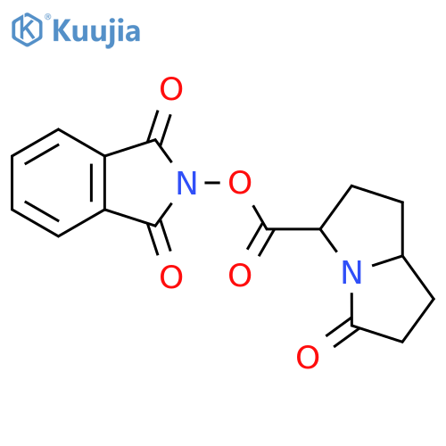 1,3-dioxo-2,3-dihydro-1H-isoindol-2-yl 5-oxo-hexahydro-1H-pyrrolizine-3-carboxylate structure