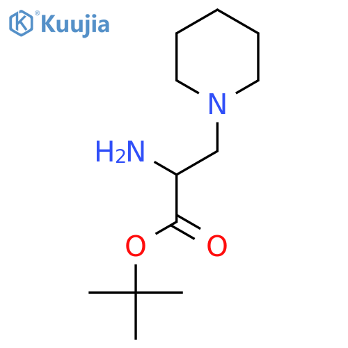 Tert-butyl 2-amino-3-piperidin-1-ylpropanoate structure