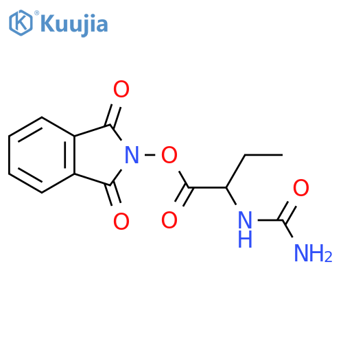 1,3-dioxo-2,3-dihydro-1H-isoindol-2-yl 2-(carbamoylamino)butanoate structure
