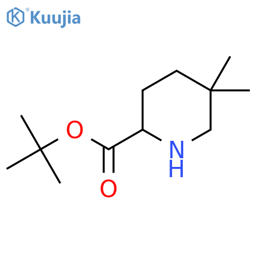 Tert-butyl 5,5-dimethylpiperidine-2-carboxylate structure