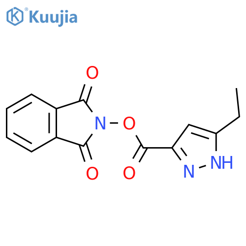 1,3-dioxo-2,3-dihydro-1H-isoindol-2-yl 5-ethyl-1H-pyrazole-3-carboxylate structure