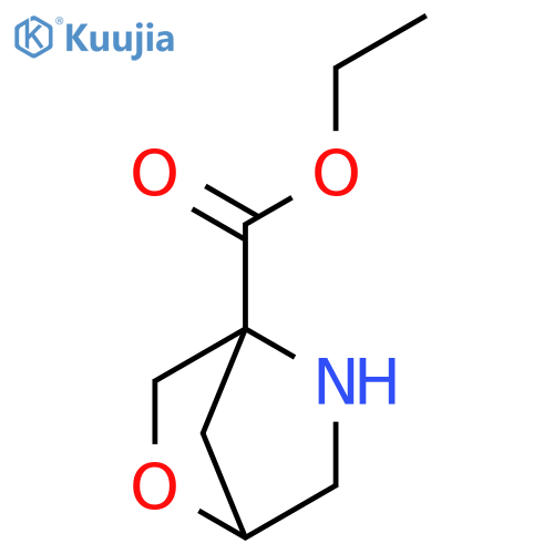 2-Oxa-5-azabicyclo[2.2.1]heptane-4-carboxylic acid, ethyl ester structure