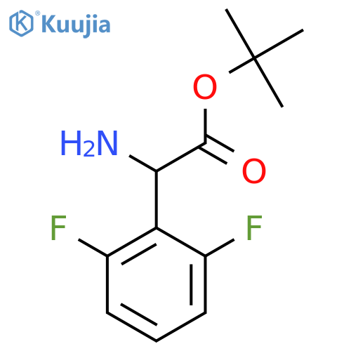 Tert-butyl 2-amino-2-(2,6-difluorophenyl)acetate structure