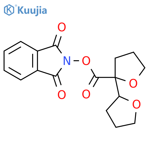 1,3-dioxo-2,3-dihydro-1H-isoindol-2-yl 2-(oxolan-2-yl)oxolane-2-carboxylate structure