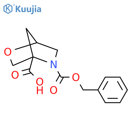 5-((Benzyloxy)carbonyl)-2-oxa-5-azabicyclo[2.2.1]heptane-4-carboxylic acid structure