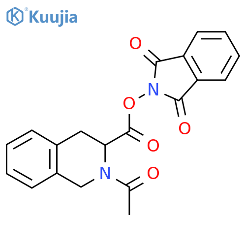 1,3-dioxo-2,3-dihydro-1H-isoindol-2-yl 2-acetyl-1,2,3,4-tetrahydroisoquinoline-3-carboxylate structure