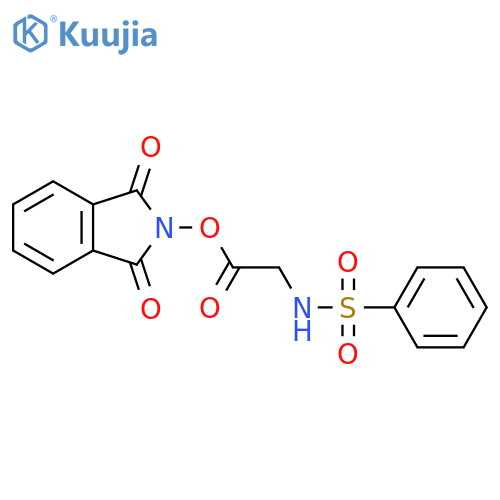 1,3-dioxo-2,3-dihydro-1H-isoindol-2-yl 2-benzenesulfonamidoacetate structure