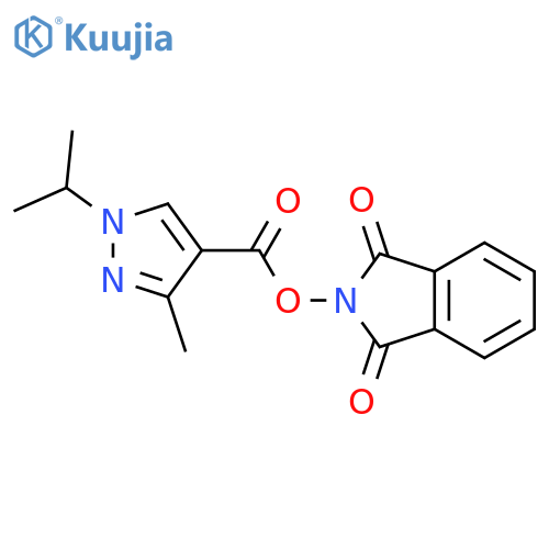 1,3-dioxo-2,3-dihydro-1H-isoindol-2-yl 3-methyl-1-(propan-2-yl)-1H-pyrazole-4-carboxylate structure