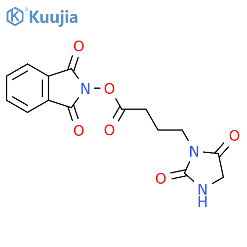 1,3-dioxo-2,3-dihydro-1H-isoindol-2-yl 4-(2,5-dioxoimidazolidin-1-yl)butanoate structure