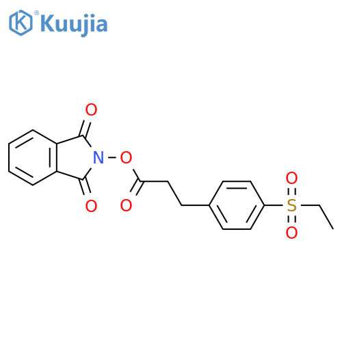 1,3-dioxo-2,3-dihydro-1H-isoindol-2-yl 3-[4-(ethanesulfonyl)phenyl]propanoate structure