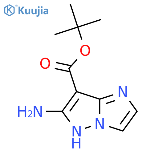 Tert-butyl 6-amino-5H-imidazo[1,2-b]pyrazole-7-carboxylate structure