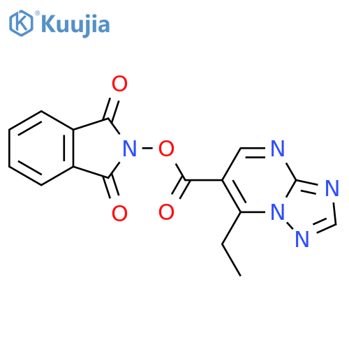 1,3-dioxo-2,3-dihydro-1H-isoindol-2-yl 7-ethyl-[1,2,4]triazolo[1,5-a]pyrimidine-6-carboxylate structure
