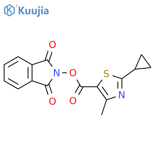 1,3-dioxo-2,3-dihydro-1H-isoindol-2-yl 2-cyclopropyl-4-methyl-1,3-thiazole-5-carboxylate structure