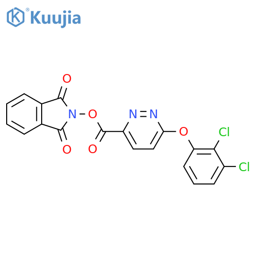 1,3-dioxo-2,3-dihydro-1H-isoindol-2-yl 6-(2,3-dichlorophenoxy)pyridazine-3-carboxylate structure