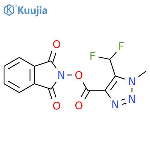 1,3-dioxo-2,3-dihydro-1H-isoindol-2-yl 5-(difluoromethyl)-1-methyl-1H-1,2,3-triazole-4-carboxylate structure