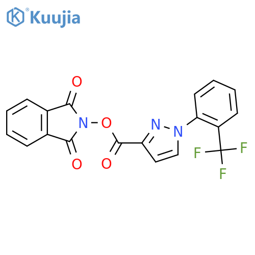 1,3-dioxo-2,3-dihydro-1H-isoindol-2-yl 1-[2-(trifluoromethyl)phenyl]-1H-pyrazole-3-carboxylate structure