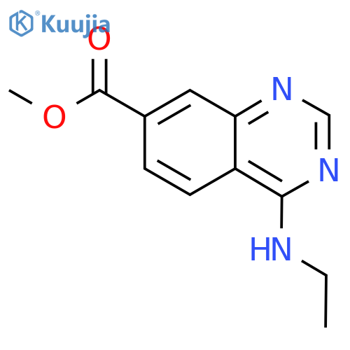 Methyl 4-(ethylamino)quinazoline-7-carboxylate structure