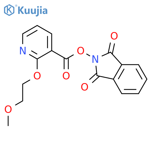 1,3-dioxo-2,3-dihydro-1H-isoindol-2-yl 2-(2-methoxyethoxy)pyridine-3-carboxylate structure
