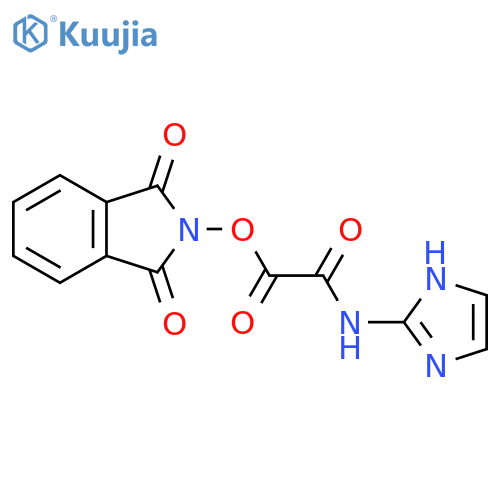 1,3-dioxo-2,3-dihydro-1H-isoindol-2-yl [(1H-imidazol-2-yl)carbamoyl]formate structure