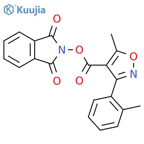 1,3-dioxo-2,3-dihydro-1H-isoindol-2-yl 5-methyl-3-(2-methylphenyl)-1,2-oxazole-4-carboxylate structure