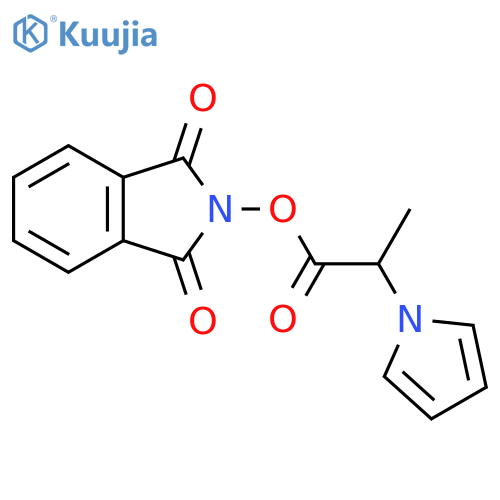 1,3-dioxo-2,3-dihydro-1H-isoindol-2-yl 2-(1H-pyrrol-1-yl)propanoate structure
