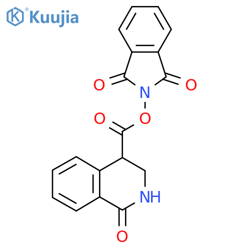 1,3-dioxo-2,3-dihydro-1H-isoindol-2-yl 1-oxo-1,2,3,4-tetrahydroisoquinoline-4-carboxylate structure