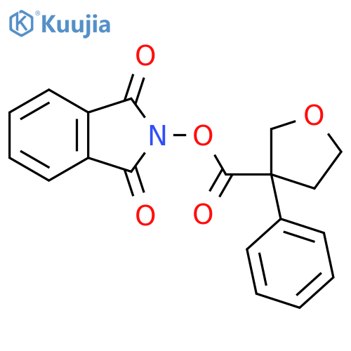 1,3-dioxo-2,3-dihydro-1H-isoindol-2-yl 3-phenyloxolane-3-carboxylate structure