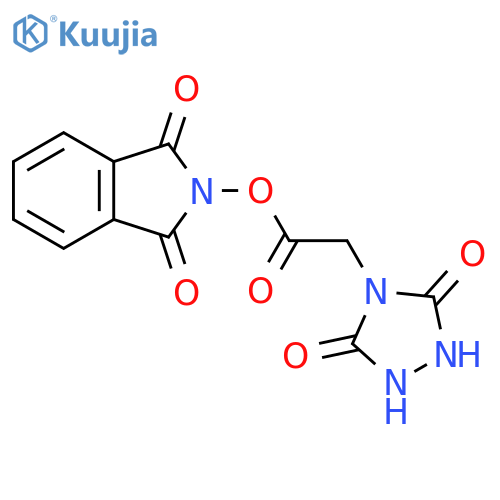 1,3-dioxo-2,3-dihydro-1H-isoindol-2-yl 2-(3,5-dioxo-1,2,4-triazolidin-4-yl)acetate structure