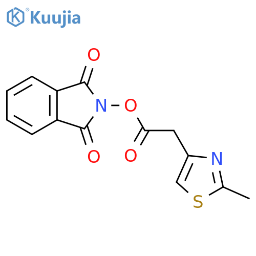 1,3-dioxo-2,3-dihydro-1H-isoindol-2-yl 2-(2-methyl-1,3-thiazol-4-yl)acetate structure