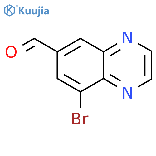 8-Bromoquinoxaline-6-carbaldehyde structure