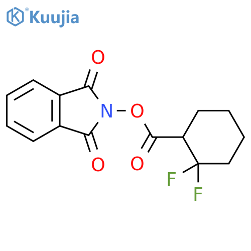 1,3-dioxo-2,3-dihydro-1H-isoindol-2-yl 2,2-difluorocyclohexane-1-carboxylate structure