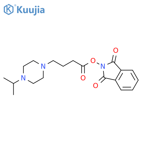 1,3-dioxo-2,3-dihydro-1H-isoindol-2-yl 4-[4-(propan-2-yl)piperazin-1-yl]butanoate structure