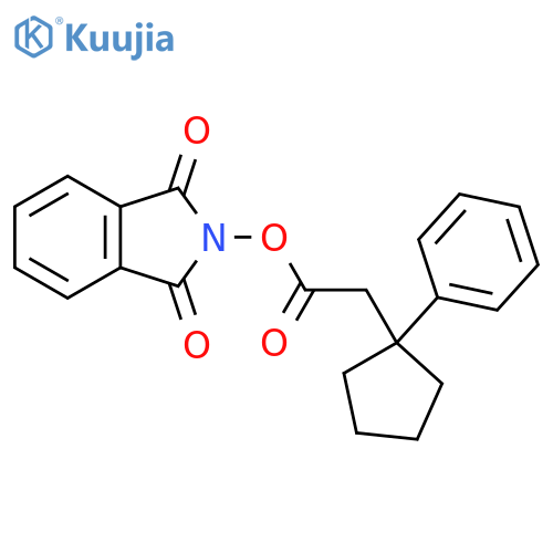 1,3-dioxo-2,3-dihydro-1H-isoindol-2-yl 2-(1-phenylcyclopentyl)acetate structure