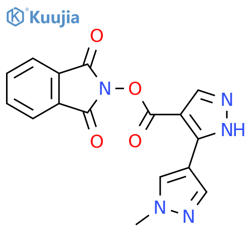1,3-dioxo-2,3-dihydro-1H-isoindol-2-yl 3-(1-methyl-1H-pyrazol-4-yl)-1H-pyrazole-4-carboxylate structure
