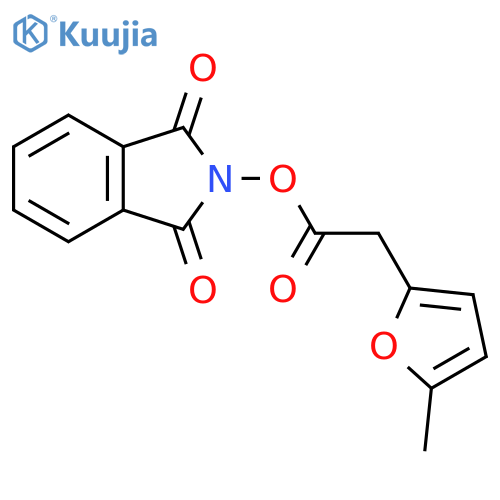1,3-dioxo-2,3-dihydro-1H-isoindol-2-yl 2-(5-methylfuran-2-yl)acetate structure