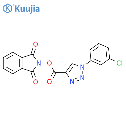 1,3-dioxo-2,3-dihydro-1H-isoindol-2-yl 1-(3-chlorophenyl)-1H-1,2,3-triazole-4-carboxylate structure