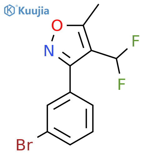3-(3-Bromophenyl)-4-(difluoromethyl)-5-methyl-1,2-oxazole structure