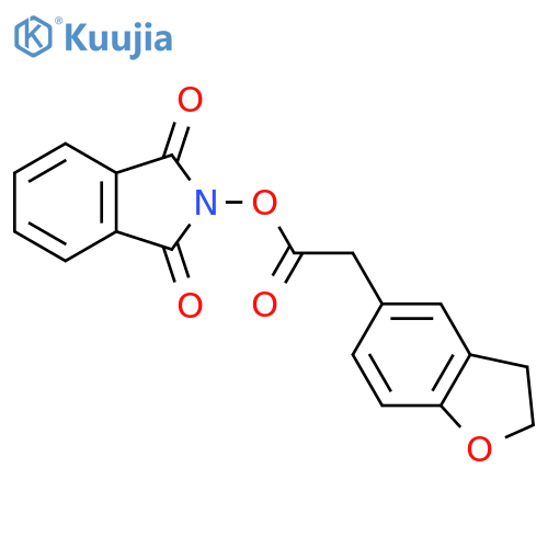 1,3-dioxo-2,3-dihydro-1H-isoindol-2-yl 2-(2,3-dihydro-1-benzofuran-5-yl)acetate structure