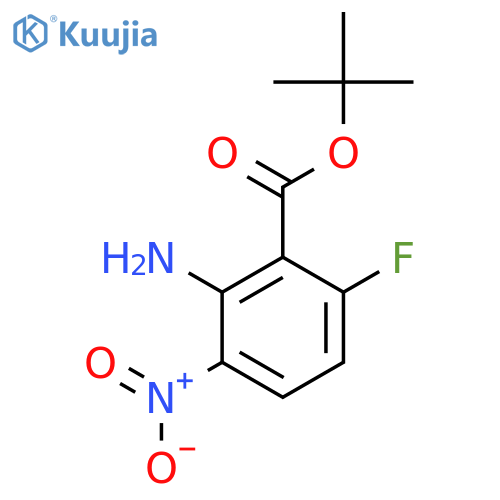 Tert-butyl 2-amino-6-fluoro-3-nitrobenzoate structure