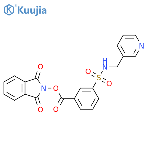 1,3-dioxo-2,3-dihydro-1H-isoindol-2-yl 3-{[(pyridin-3-yl)methyl]sulfamoyl}benzoate structure