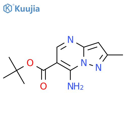 Tert-butyl 7-amino-2-methylpyrazolo[1,5-a]pyrimidine-6-carboxylate structure