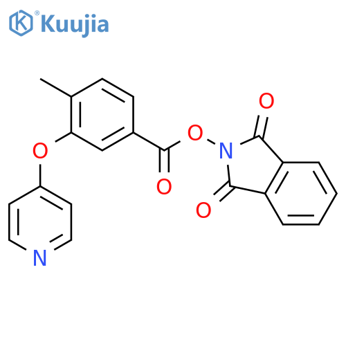 1,3-dioxo-2,3-dihydro-1H-isoindol-2-yl 4-methyl-3-(pyridin-4-yloxy)benzoate structure
