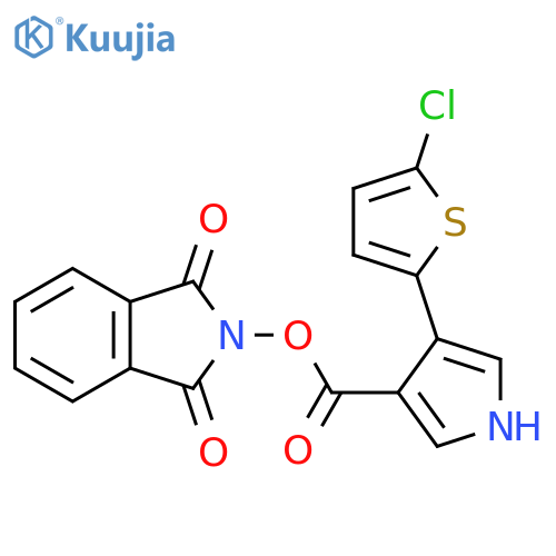 1,3-dioxo-2,3-dihydro-1H-isoindol-2-yl 4-(5-chlorothiophen-2-yl)-1H-pyrrole-3-carboxylate structure