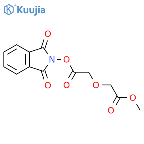 1,3-dioxo-2,3-dihydro-1H-isoindol-2-yl 2-(2-methoxy-2-oxoethoxy)acetate structure