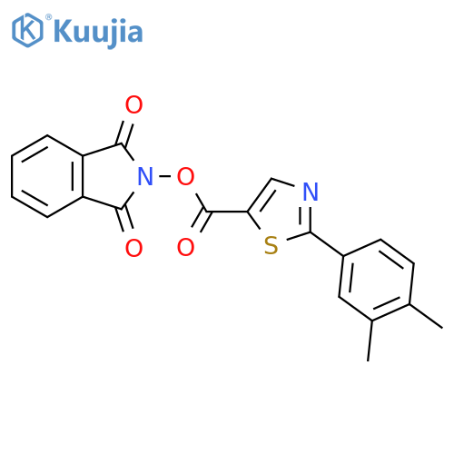 1,3-dioxo-2,3-dihydro-1H-isoindol-2-yl 2-(3,4-dimethylphenyl)-1,3-thiazole-5-carboxylate structure