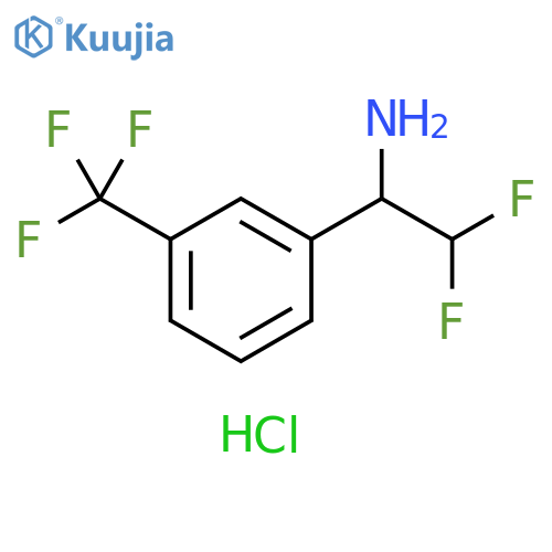 Benzenemethanamine, α-(difluoromethyl)-3-(trifluoromethyl)-, hydrochloride (1:1) structure