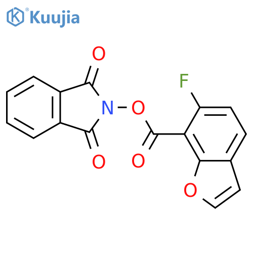 1,3-dioxo-2,3-dihydro-1H-isoindol-2-yl 6-fluoro-1-benzofuran-7-carboxylate structure