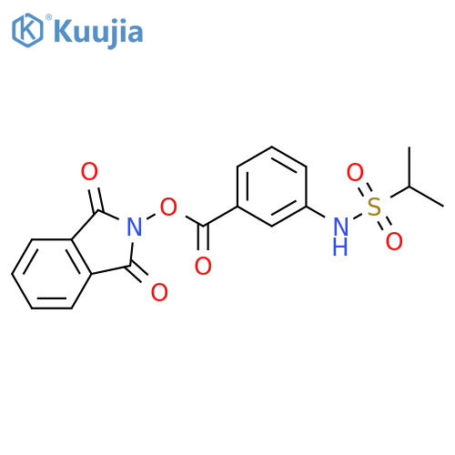 1,3-dioxo-2,3-dihydro-1H-isoindol-2-yl 3-(propane-2-sulfonamido)benzoate structure
